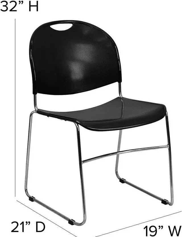 Alt view image 12 of 14 - Advantage Eggplant Church Chair 18.5 in. Wide