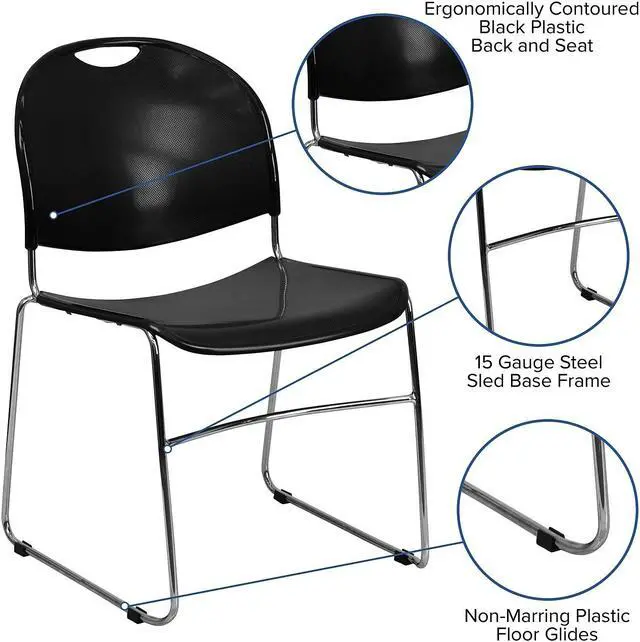 Alt view image 11 of 14 - Advantage Eggplant Church Chair 18.5 in. Wide