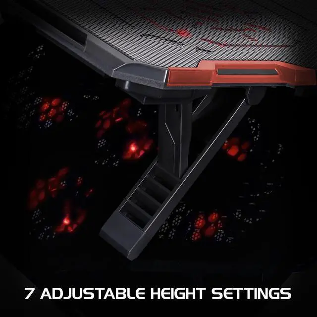 Alt view image 4 of 14 - ENHANCE Cryogen ENGXC20100RDWS Laptop Cooling Stand USB Connectivity Red 6030311