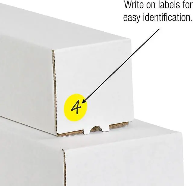 Alt view image 4 of 6 - Tape Logic Removable Labels 1" Circle Fluorescent Yellow 500 /Roll (DL1389FY)