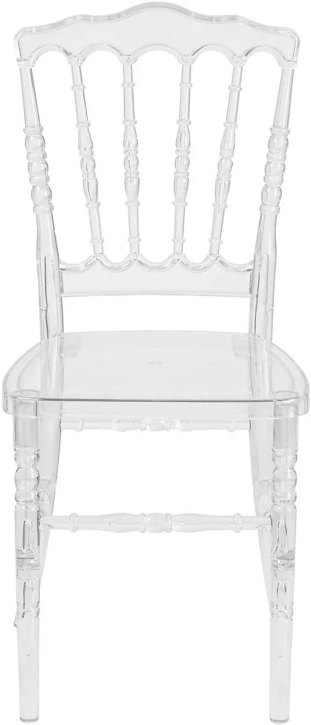 Alt view image 15 of 15 - 2 Pk. Flash Elegance Crystal Ice Napoleon Stacking Chair