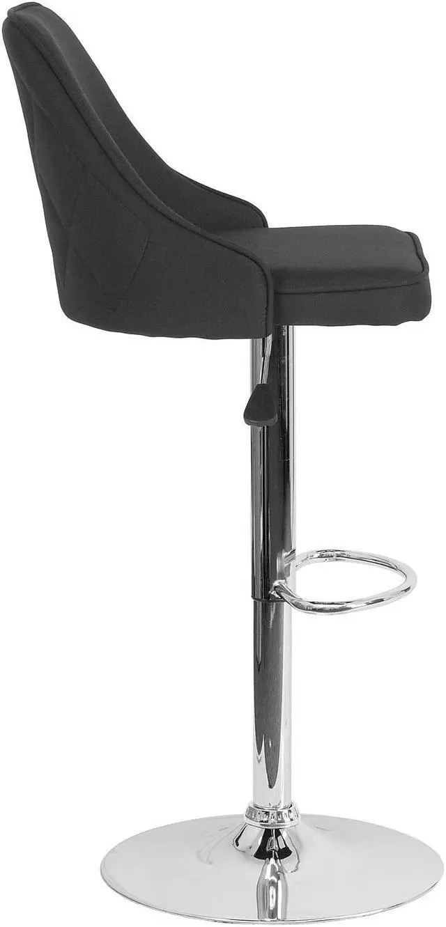 Alt view image 7 of 14 - Flash Furniture Carmel Series Transitional LeatherSoft Barstool Brown 2-Pieces (2CH182020T30BN)