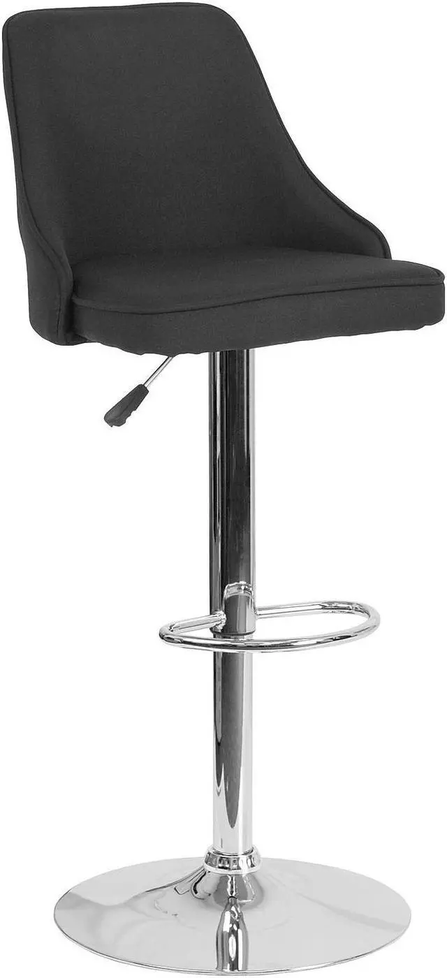 Alt view image 6 of 14 - Flash Furniture Carmel Series Transitional LeatherSoft Barstool Brown 2-Pieces (2CH182020T30BN)