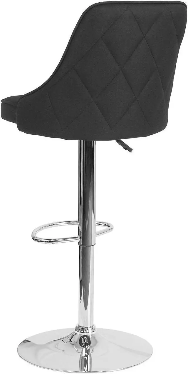 Alt view image 5 of 14 - Flash Furniture Carmel Series Transitional LeatherSoft Barstool Brown 2-Pieces (2CH182020T30BN)