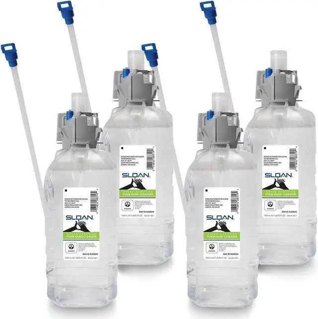 Alt view image 2 of 5 - SLOAN Green Certified Foam Hand Cleanser Refill Fragrance-Free 1500 mL 4/Carton 856504N6300GN
