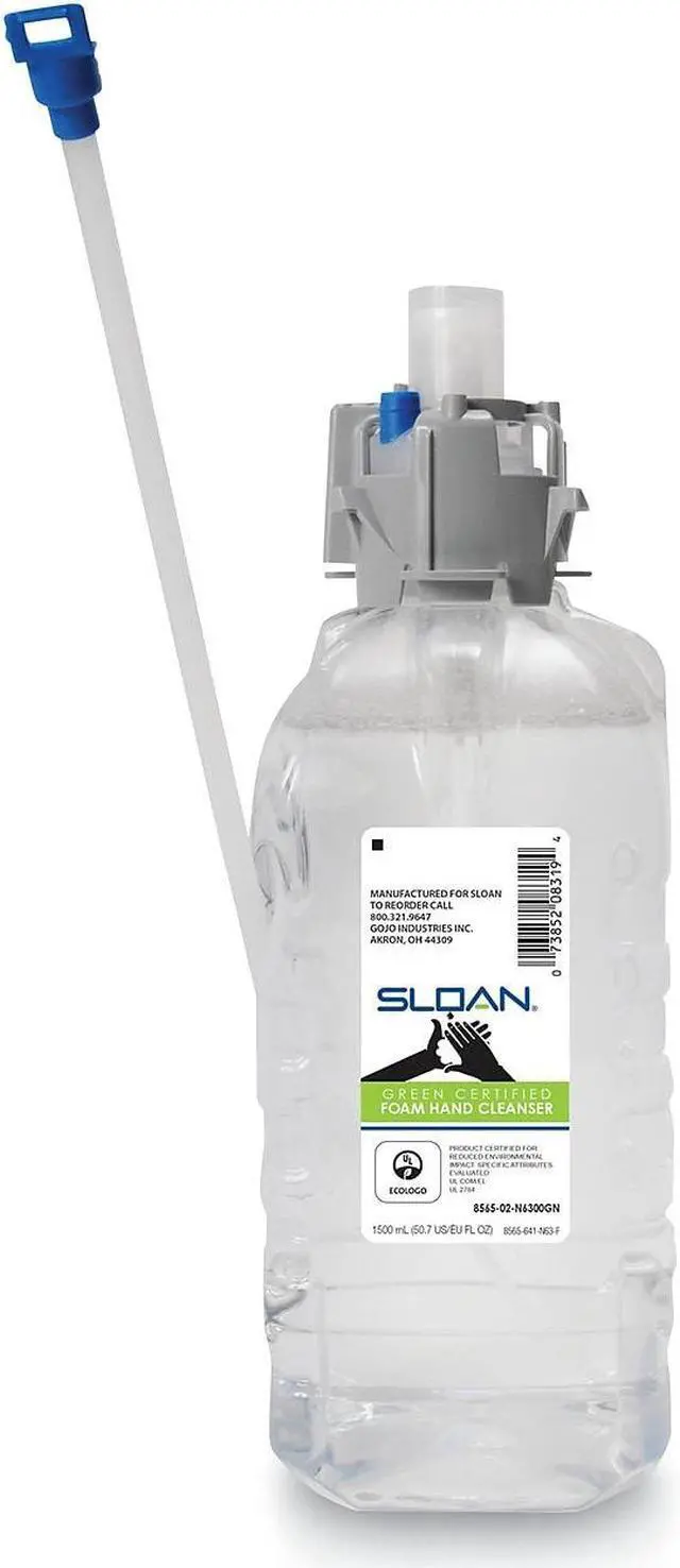 Alt view image 3 of 5 - SLOAN Green Certified Foam Hand Cleanser Refill Fragrance-Free 1500 mL 4/Carton 856504N6300GN