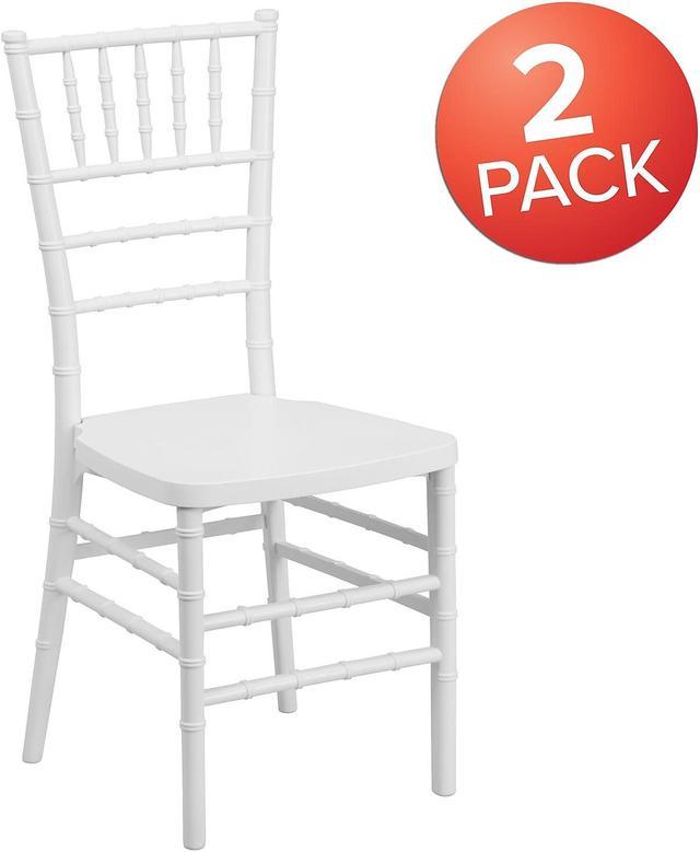 Flash furniture hercules premium series white resin stacking on sale chiavari chair