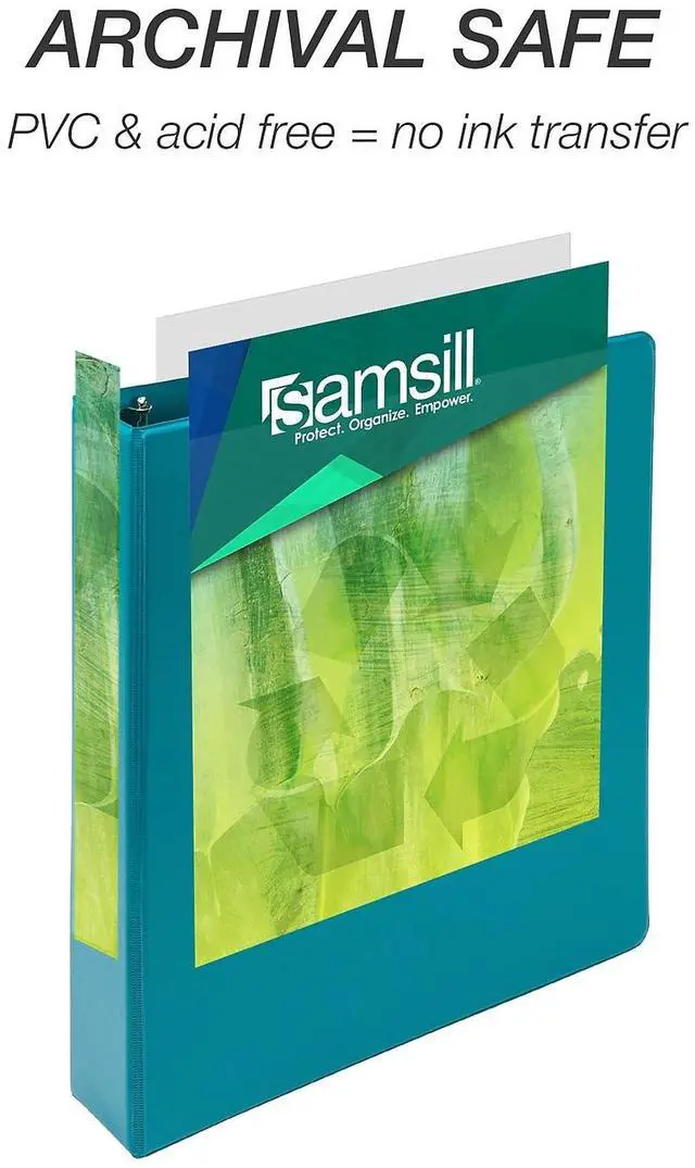 Alt view image 7 of 9 - Samsill Earth's Choice Plant-Based Durable Binders 3 Round Ring Assorted Color 4 Pack (MP48659)