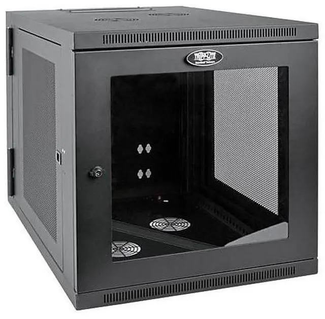 Alt view image 10 of 15 - Tripp Lite SRW12US33G SmartRack 12U Server-Depth Wall-Mount Rack Enclosure Cabinet