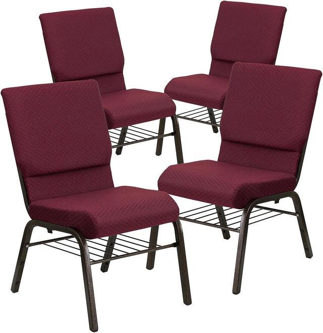 Alt view image 4 of 10 - Flash Furniture 10 Pack Blue Plastic Stackable School chair with carrying Handle and 11 Seat Height