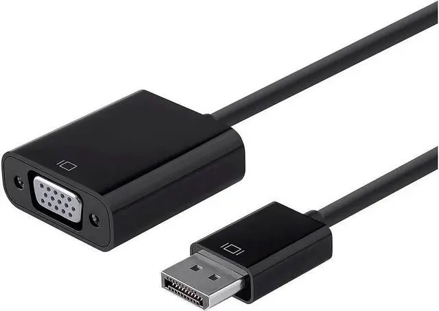 Alt view image 12 of 14 - Monoprice DisplayPort 1.2a to VGA Active Adapter - Black, For HDTV, Projector, Computer, Monitor Desktop, Laptop, PC