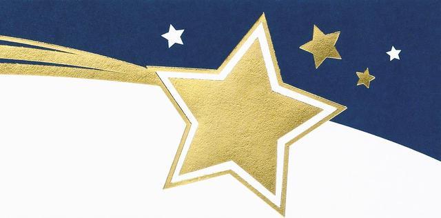 Gold Stars Foil Certificate Paper