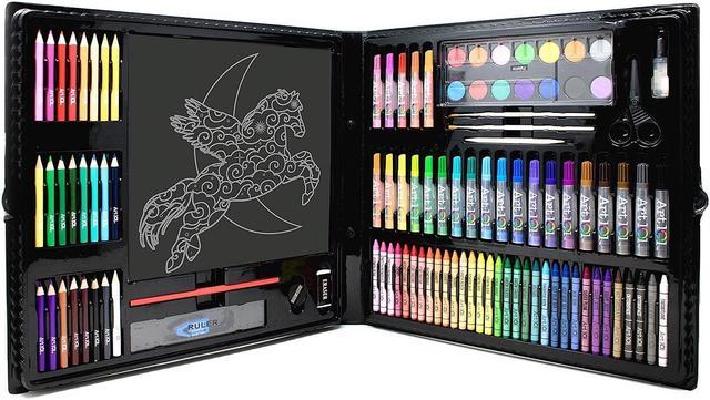 Art 101 Budding Artist Ultimate Art and Scratch Art Kit, Assorted Colors,  126 Pieces (30126)