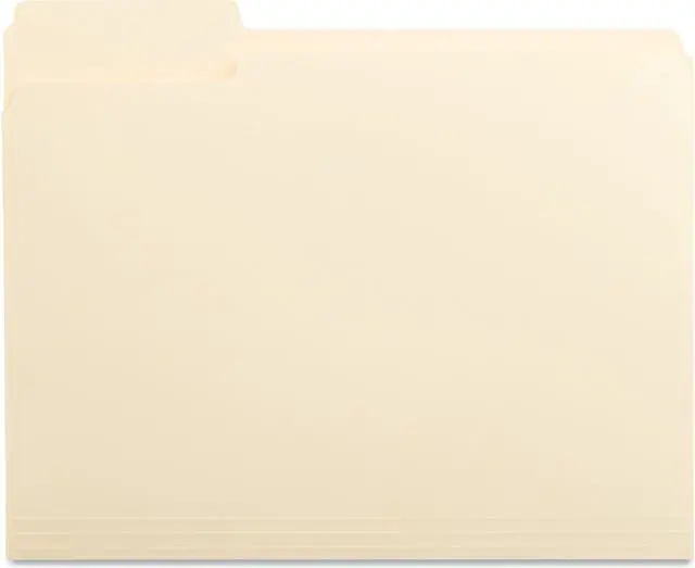 Alt view image 3 of 6 - UNIVERSAL File Folders 1/3 Cut First Position One-Ply Top Tab Letter Manila 100