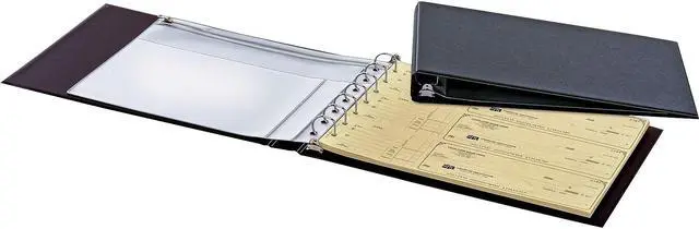 Alt view image 3 of 6 - Cardinal Check Binder Seven-Ring D-Ring Reference 1" Cap Other Black 35000