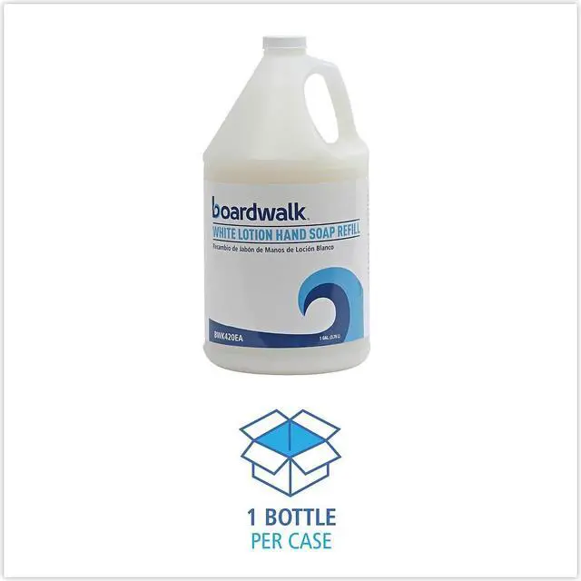 Alt view image 2 of 8 - Boardwalk Mild Cleansing Lotion Soap Floral Scent Liquid 1gal Bottle 4/Carton