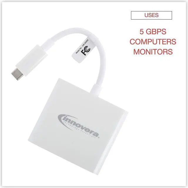 Alt view image 16 of 16 - Innovera Usb Type-C Hdmi Multiport Adapter, Hdmi; Usb-C; Usb 3.0 50000