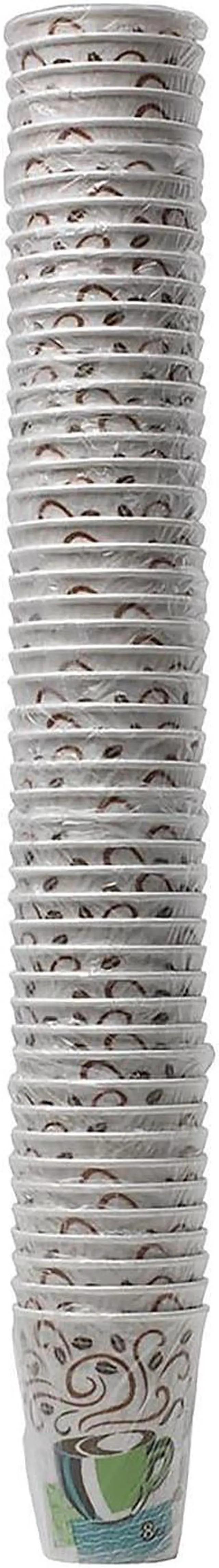Alt view image 4 of 6 - Dixie PerfecTouch Hot Cups 8oz Coffee Dreams Individually Wrapped 50/Bag 20/CT 5338CDWR