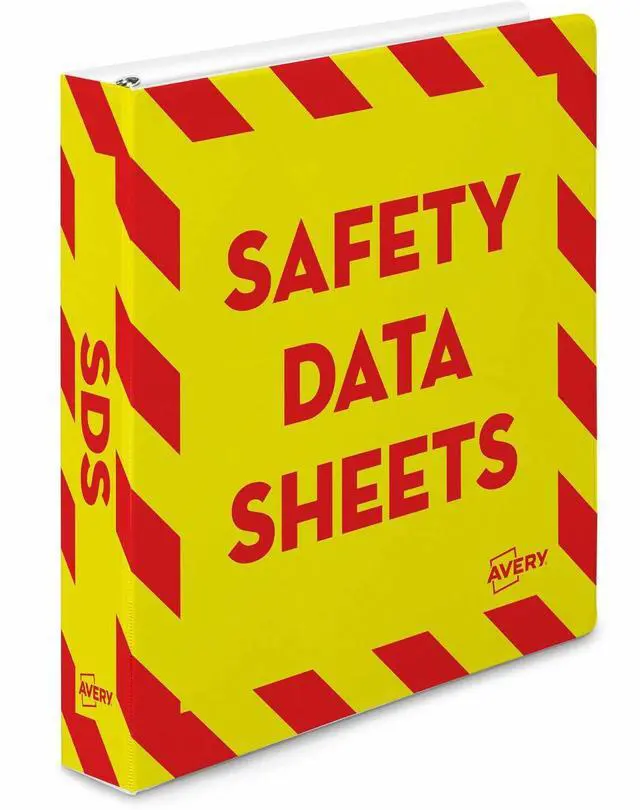 Alt view image 2 of 6 - Avery SDS Binder 1-1/2" Cap 11-3/16"Wx2-2/3"Dx11-5/8"H Red/Yellow 18950