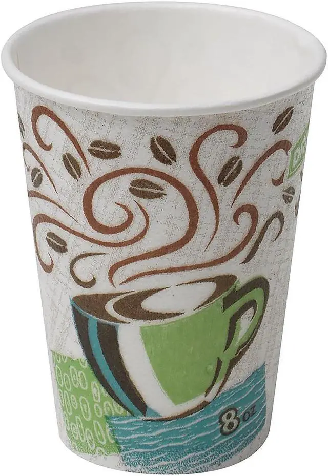 Alt view image 6 of 6 - Dixie PerfecTouch Hot Cups 8oz Coffee Dreams Individually Wrapped 50/Bag 20/CT 5338CDWR