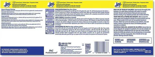 Alt view image 2 of 15 - Joy Dishwashing Liquid Lemon One Gallon Bottle 43607EA