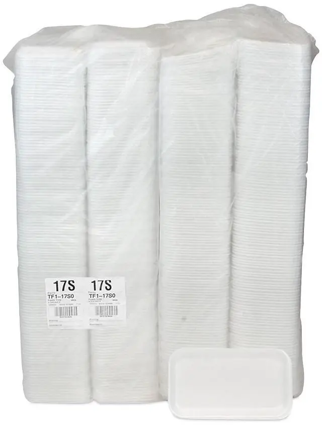 Alt view image 14 of 15 - Pactiv Supermarket Tray #17 1-Compartment 8.3x4.8x0.65 0TF117S00000
