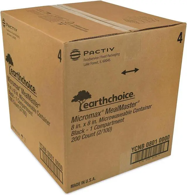 Alt view image 12 of 16 - Pactiv Microwave Hinged Lid Containers, 8.31x8.35x3.1 YCNB08010000