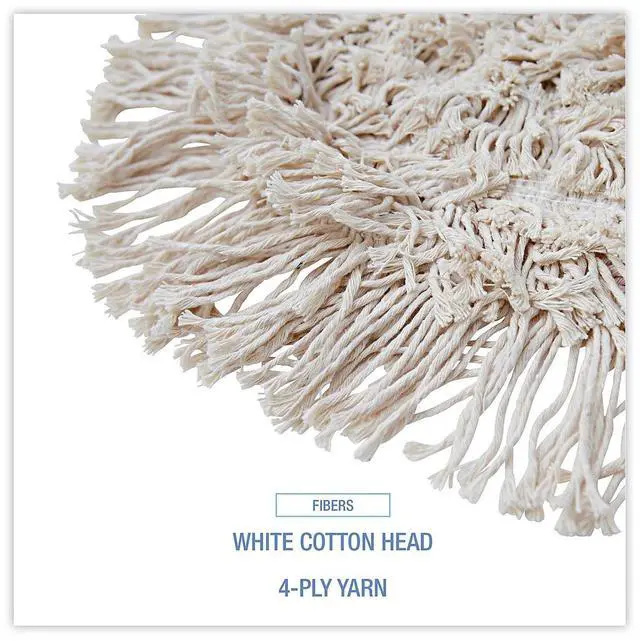Alt view image 15 of 18 - Boardwalk Wedge Dust Mop Head Cotton 17 1/2l x 13 1/2w White 1491