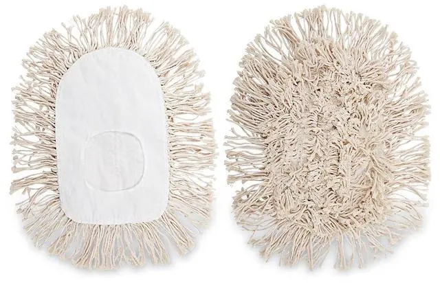 Alt view image 17 of 18 - Boardwalk Wedge Dust Mop Head Cotton 17 1/2l x 13 1/2w White 1491
