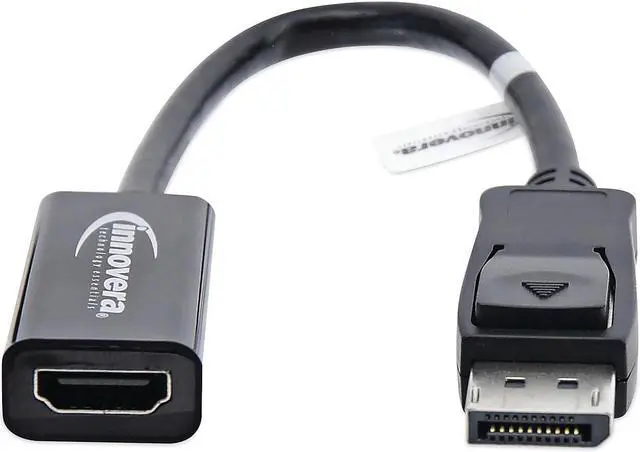 Alt view image 17 of 17 - Innovera Display Port-Hdmi Adapter, Display Port; Hdmi, 0.65 Ft, Black 30042