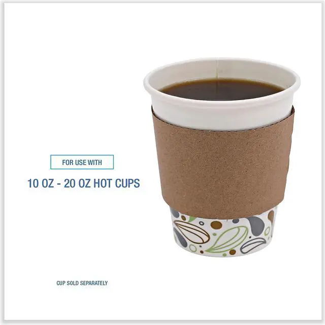 Alt view image 9 of 12 - Boardwalk Cup Sleeves Fits 10-20 oz Hot Cups 1200/Carton 1020SLEEVE