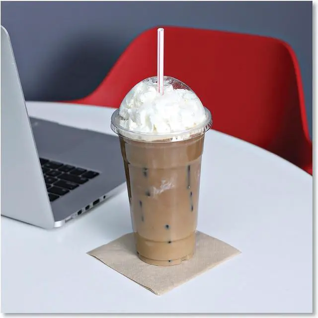 Alt view image 6 of 8 - Boardwalk Jumbo Straws 7 3/4" Plastic Red w/White Stripe 500/Pack 24 Pack/Carton JSTW775S24