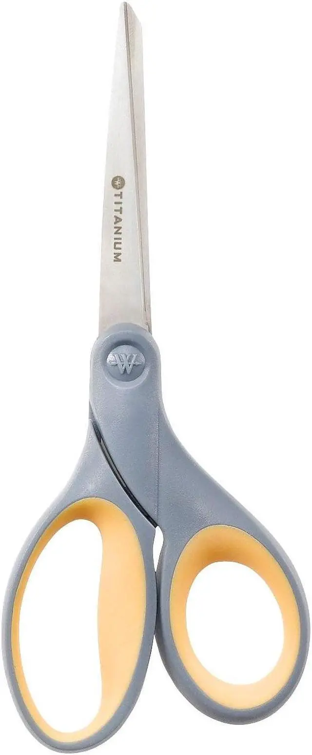 Alt view image 8 of 8 - Westcott Titanium Bonded Scissors With Soft Grip Handles 7" Straight 13526