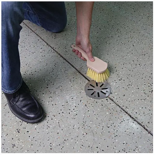 Alt view image 12 of 12 - Boardwalk Utility Brush Polypropylene Fill 8 1/2" Long Tan Handle 4308