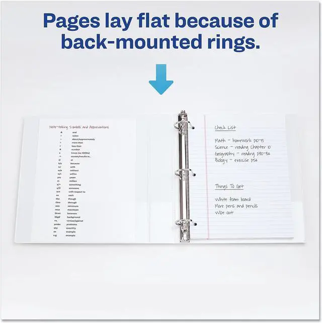 Alt view image 10 of 10 - Avery Durable View Binder with DuraHinge and Slant Rings 1 1/2" White 4/Pack 17576