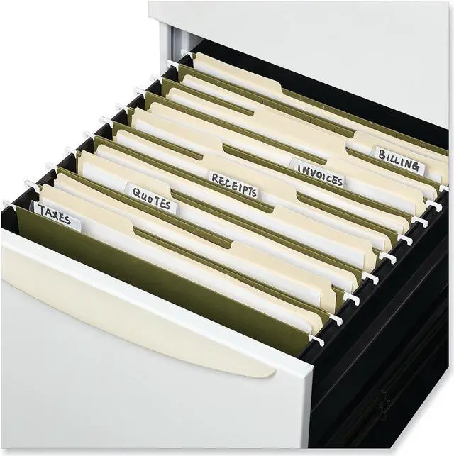 Alt view image 3 of 8 - UNIVERSAL One Inch Box Bottom Pressboard Hanging Folder Legal Standard Green 25