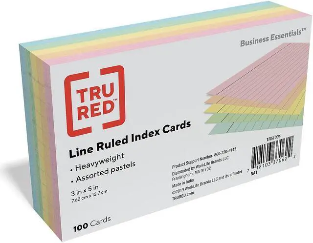 Alt view image 6 of 7 - Oxford Index Card 1 PK