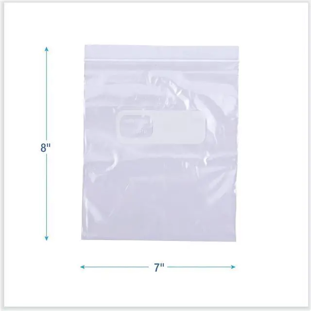 Alt view image 12 of 17 - Boardwalk Reclosable Food Storage Bags 1 qt Clear LDPE 6 1/2 x 5.88 500/Box