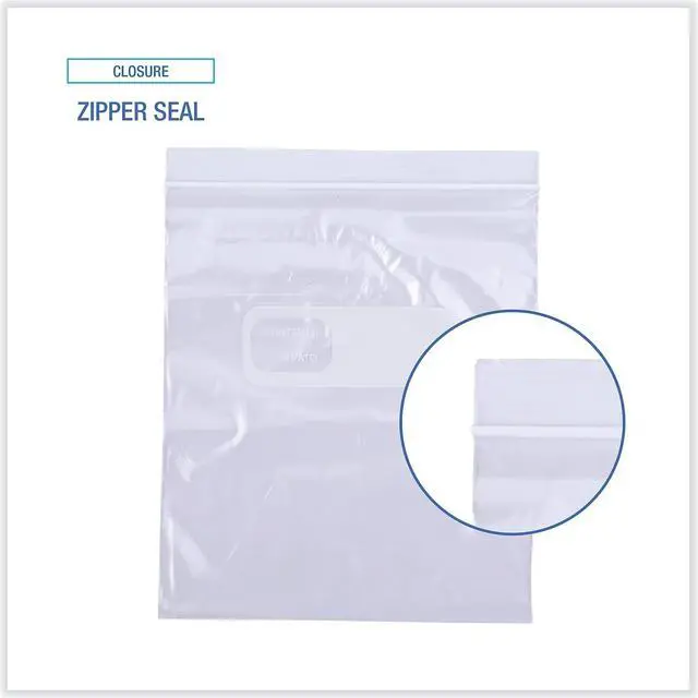 Alt view image 16 of 17 - Boardwalk Reclosable Food Storage Bags 1 qt Clear LDPE 6 1/2 x 5.88 500/Box