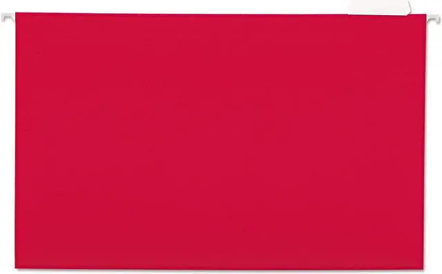 Alt view image 8 of 10 - UNIVERSAL Hanging File Folders 1/5 Tab 11 Point Stock Legal Blue 25/Box 14216