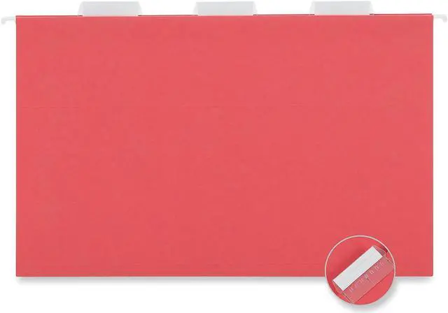 Alt view image 6 of 10 - UNIVERSAL Hanging File Folders 1/5 Tab 11 Point Stock Legal Blue 25/Box 14216