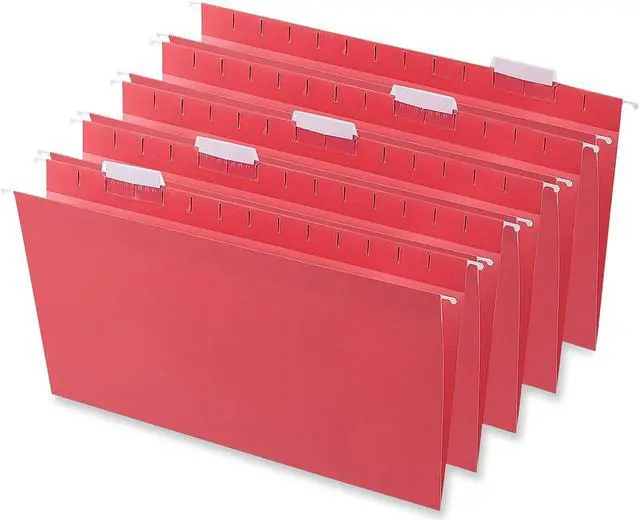 Alt view image 7 of 10 - UNIVERSAL Hanging File Folders 1/5 Tab 11 Point Stock Legal Blue 25/Box 14216
