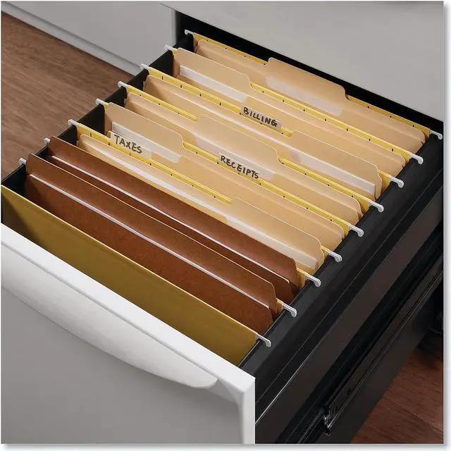 Alt view image 7 of 10 - UNIVERSAL Kraft File Folders Straight Cut Top Tab Letter Kraft 100/Box 16130