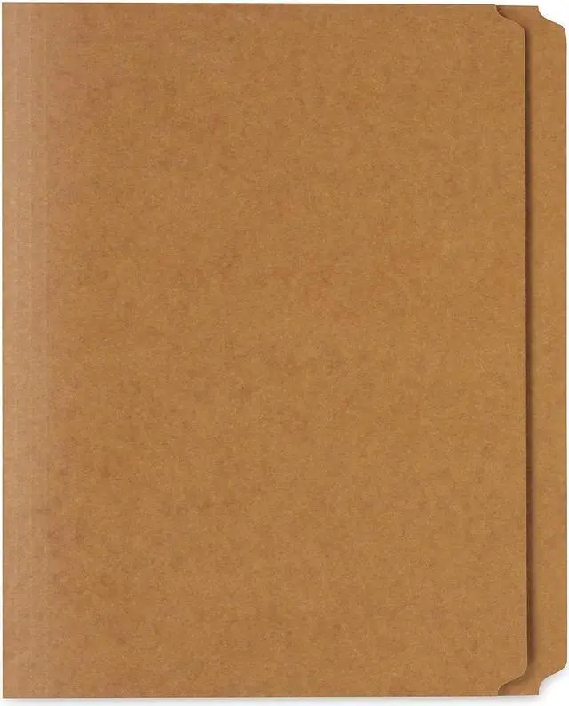Alt view image 8 of 10 - UNIVERSAL Kraft File Folders Straight Cut Top Tab Letter Kraft 100/Box 16130