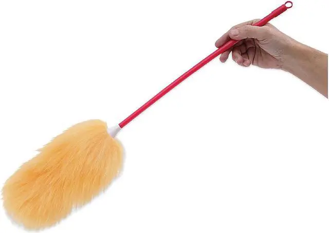 Alt view image 15 of 16 - Boardwalk Lambswool Duster w/26" Plastic Handle Assorted Colors L26
