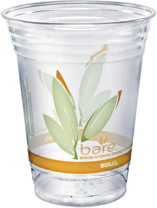 Main image of Dart Bare Eco-Forward RPET Cold Cups 16-18 oz Clear 50/Pack RTP16DBAREPK