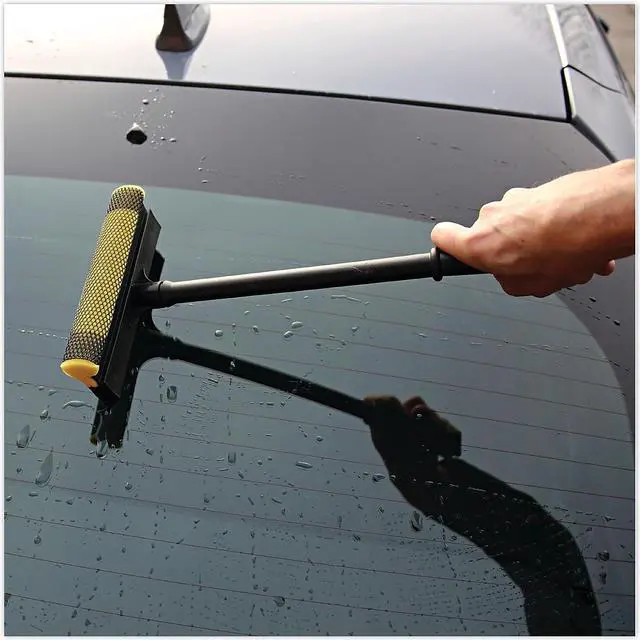 Alt view image 13 of 14 - Boardwalk General-Duty Squeegee 8" Sponge Head/Rubber Blade 16" Plastic Handle 816