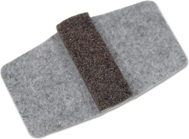 Alt view image 10 of 12 - Master Manufacturing Wrap Around Felt Floor Savers 7 1/4 x 1 x 8 Gray/Black 16