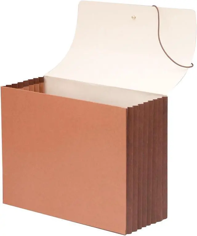 Alt view image 3 of 8 - Smead TUFF 5 1/4" Exp Wallets Manila/Redrope Legal 71166