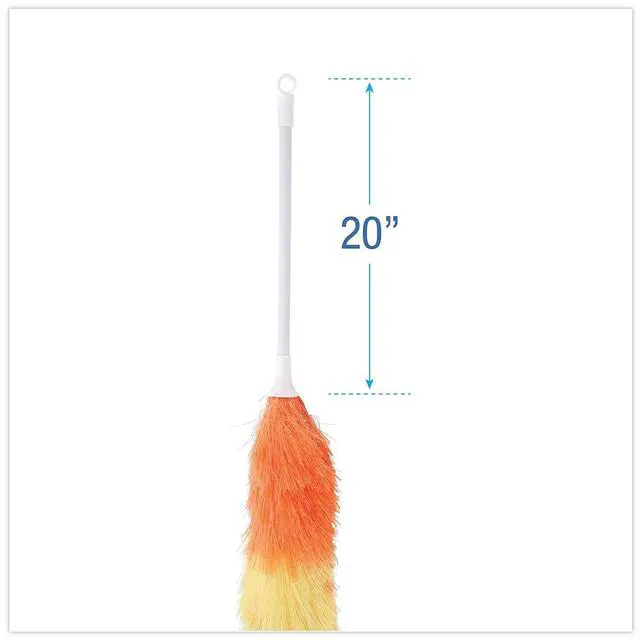 Alt view image 12 of 16 - Boardwalk Polywool Duster w/20" Plastic Handle Assorted Colors 9441